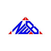 conception créative du logo de lettre nwb avec graphique vectoriel, logo simple et moderne nwb. vecteur