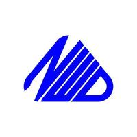 conception créative du logo de lettre nwd avec graphique vectoriel, logo simple et moderne nwd. vecteur