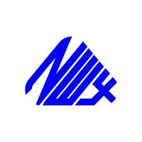 conception créative du logo de lettre nwx avec graphique vectoriel, logo nwx simple et moderne. vecteur