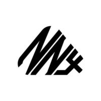 conception créative du logo de lettre nnx avec graphique vectoriel, logo nnx simple et moderne. vecteur
