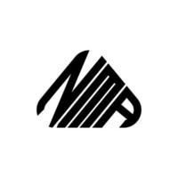 conception créative du logo de la lettre nma avec graphique vectoriel, logo simple et moderne de la nma. vecteur