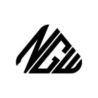 conception créative du logo de lettre ngw avec graphique vectoriel, logo ngw simple et moderne. vecteur