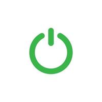 eps10 vecteur vert allumer ou éteindre le bouton icône d'art abstrait isolé sur fond blanc. activer ou désactiver le symbole dans un style moderne et plat simple pour la conception, le logo et l'application mobile de votre site Web