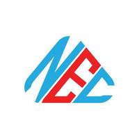 conception créative de logo de lettre nec avec graphique vectoriel, logo simple et moderne de nec. vecteur