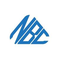 conception créative du logo de lettre nbc avec graphique vectoriel, logo nbc simple et moderne. vecteur