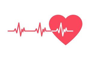 icônes vectorielles de cardiogramme de battements de coeur vecteur