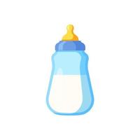 vecteur de bouteille de lait bébé isolé sur fond blanc