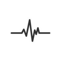 icônes vectorielles de cardiogramme de battements de coeur vecteur