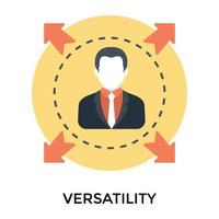 concepts de polyvalence à la mode vecteur