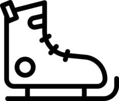 illustration vectorielle de chaussures de patinage sur fond.symboles de qualité premium.icônes vectorielles pour le concept et la conception graphique. vecteur