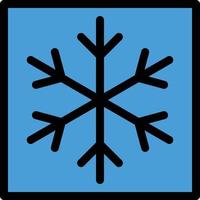 illustration vectorielle de flocon de neige sur fond.symboles de qualité premium.icônes vectorielles pour le concept et la conception graphique. vecteur