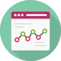 illustration vectorielle analytique de page Web sur fond. symboles de qualité premium. icônes vectorielles pour le concept et la conception graphique. vecteur