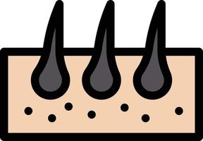 illustration vectorielle de follicule pileux sur fond.symboles de qualité premium.icônes vectorielles pour le concept et la conception graphique. vecteur