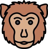 illustration vectorielle de singe sur fond. symboles de qualité premium. icônes vectorielles pour le concept et la conception graphique. vecteur