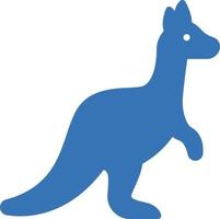 illustration vectorielle de kangourou sur un fond. symboles de qualité premium. icônes vectorielles pour le concept et la conception graphique. vecteur