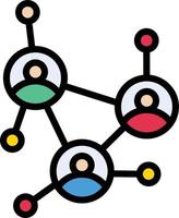 utilisateurs connectés illustration vectorielle sur un arrière-plan.symboles de qualité premium.icônes vectorielles pour le concept et la conception graphique. vecteur