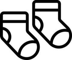 illustration vectorielle de chaussettes sur fond.symboles de qualité premium.icônes vectorielles pour le concept et la conception graphique. vecteur