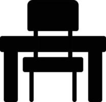 illustration vectorielle de chaise de table sur fond. symboles de qualité premium. icônes vectorielles pour le concept et la conception graphique. vecteur