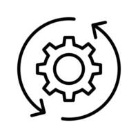 réglage de l'illustration vectorielle de rechargement sur un arrière-plan.symboles de qualité premium.icônes vectorielles pour le concept et la conception graphique. vecteur