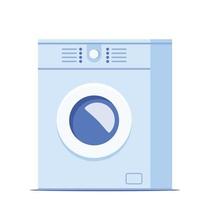 machine à laver moderne. le lavage des vêtements. lave-linge à chargement frontal. illustration vectorielle. vecteur