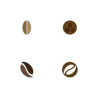 icône de vecteur de modèle de logo de grains de café