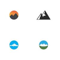 création d'icône logo montagne vecteur