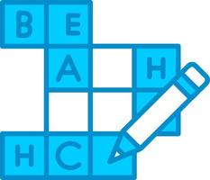 conception d'icône créative de mots croisés vecteur