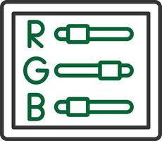 conception d'icône créative rvb vecteur