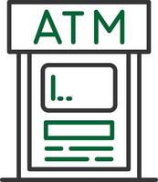 conception d'icône créative atm vecteur