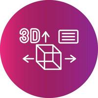 conception d'icônes créatives de conception 3d vecteur