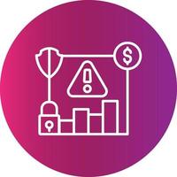 conception d'icône créative de risques vecteur