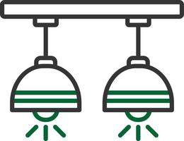 conception d'icône créative de plafonnier vecteur