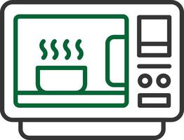 conception d'icône créative micro-ondes vecteur