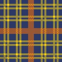 fond de tartan à carreaux bleu orange et jaune. vecteur