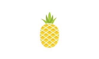 logo ananas. illustration d'ananas, fruits d'été, pour une vie saine et naturelle. vecteur