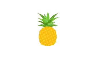 logo ananas. illustration d'ananas, fruits d'été, pour une vie saine et naturelle. vecteur