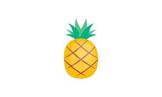 logo ananas. illustration d'ananas, fruits d'été, pour une vie saine et naturelle. vecteur