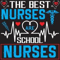 les meilleures infirmières sont les infirmières scolaires vecteur