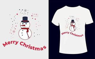 conception créative de t-shirt de noël avec vecteur de noël