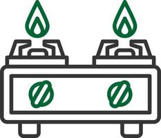 conception d'icône créative de poêle vecteur