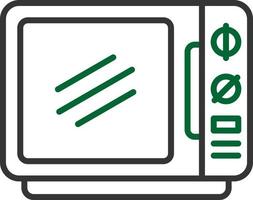 conception d'icône créative micro-ondes vecteur