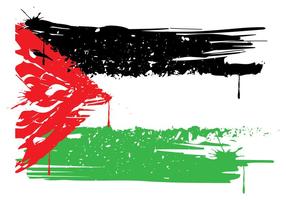 Drapeau de la Palestine vecteur