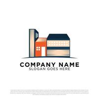 conceptions de logo immobilier de maison de livre, meilleur vecteur de construction et de construction