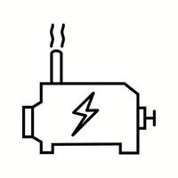 moteur unique peut vecteur ligne icône