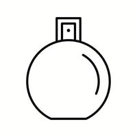 icône de ligne de vecteur de bouteille de parfum unique