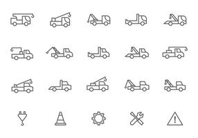 Vecteurs d'élément de remorquage gratuits vecteur