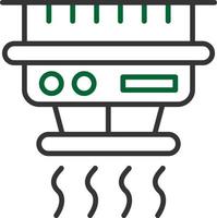 conception d'icône créative de détecteur de fumée vecteur