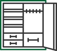 conception d'icône créative de placard vecteur