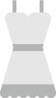 illustration de robe de mariée dans un style minimal vecteur
