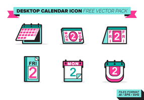 Icône de calendrier de bureau Pack Vector gratuit